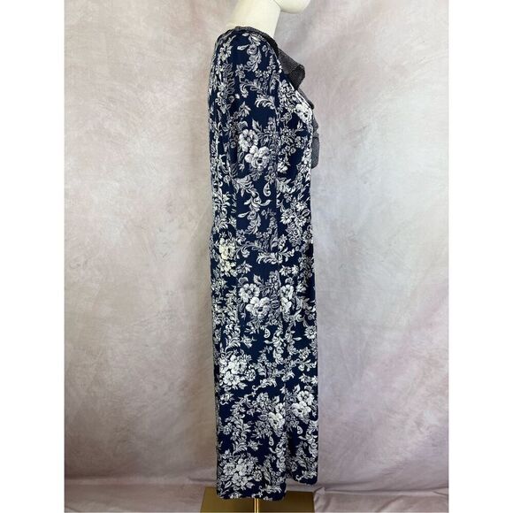 Vintage 1980s Floral Wrap Style Dress - Picture 5 of 9